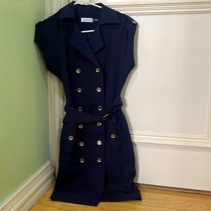 Calvin Klein trench coat style dress